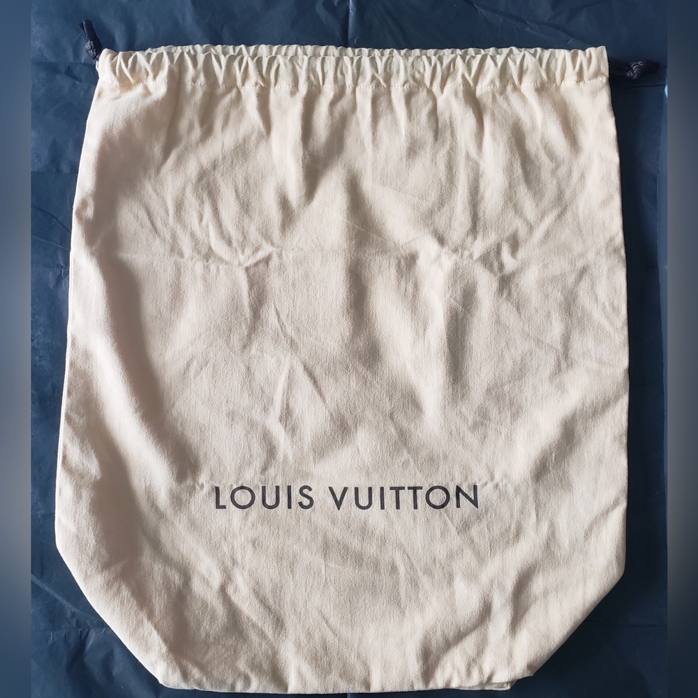 UNUSED Authentic Large Louis Vuitton Cotton Flannel Drawstring Dust/Storage Bag